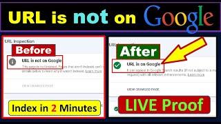 how to fix url is not available to google 2023 | url is not on google 2023