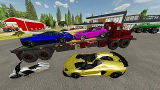 Millionaire loses his Racecars and Monster Trucks to Repo Man | Farming Simulator 22