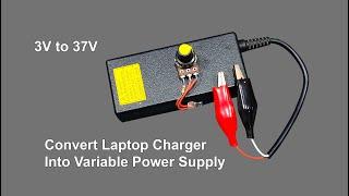 How To Convert Laptop Charger Into Variable Power Supply | RK Electronics Karachi