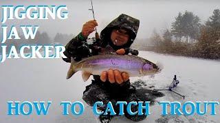 How To Use Jigging Jaw Jacker Ice Fishing Trout
