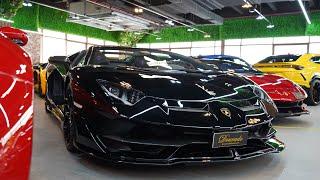Lamborghini Aventador SVJ at Dourado luxury cars in Dubai
