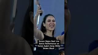 Sonam Bajwa Best Live Dance Performance on Karan Aujla's Song White Brown Black #sonambajwa