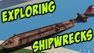 Exploring Shipwrecks & Easter Eggs! Roblox Shipping Lanes