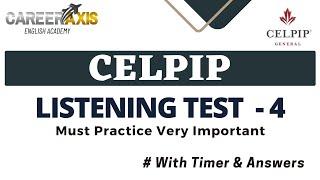 Celpip Listening Mock Test - 4  | Celpip Listening Practice Test Online Free