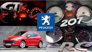 Peugeot 207 acceleration battle + sound 0-100kph 0-60mph (gti rc ) #acceleration #car #exhaust