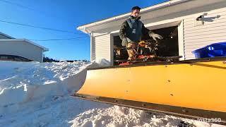 1988 Suzuki Quad Runner 250 plowing