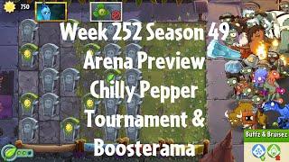 PvZ2 Arena Preview - Week 252 Season 49 - Chilly Pepper Tournament & Boosterama - Gameplay