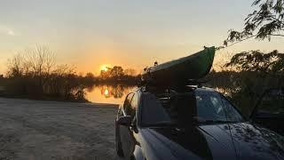 Kayak fishing. D.O.D lake. South Jersey.