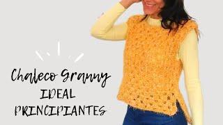 Chaleco Granny a Crochet - Ideal para principiantes