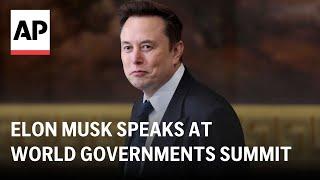 LIVE: Elon Musk speaks about DOGE and AI at World Governments Summit in Dubai