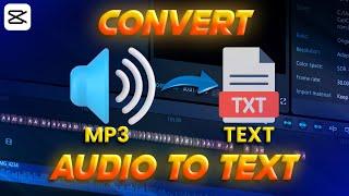 how to convert audio to text in capcut