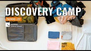 Discovery Packing List - Keystone Science School