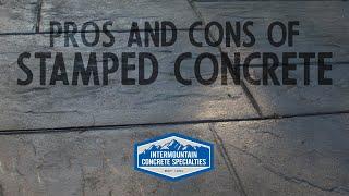 Pros and Cons of Stamped Concrete - Intermountain Concrete Specialists