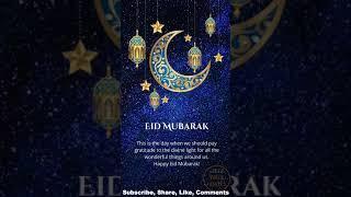 Eid Mubarak | Eid Mubarak Whatsapp Status | Eid Status #shorts