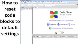  Codeblocks Restore Default Layout ।। 2021