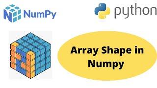 Array Shape in Numpy | Python Numpy Array Shape | Numpy Shape of Array | Numpy Tutorial