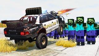 Zombie Invasion #3 - Mass сarnage (short film) - Beamng drive