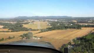 Landing at Aix en Provence