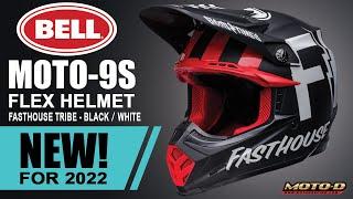 Bell "Moto-9S" Flex Helmet Fasthouse Tribe Matte/Gloss Black/White - 360 Video | MOTO-D Racing