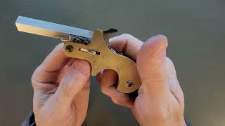 DIY Sheetmetal Derringers 22lr Homemade Guns v3 Latch in Detail