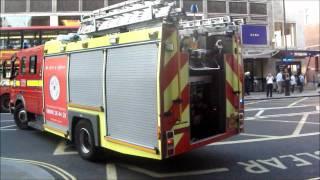 London Fire Brigade - A241 A242 A245 Soho Pump Ladder, Pump And Aerial Ladder Platform Turnout