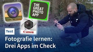 Fotografie lernen mit Apps: The Great Photo App, Die Fotoschule & Canon Photo Companion im Test