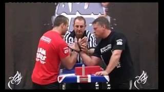 armwrestling new  john brzenk vs devon larratt  richard poole collection