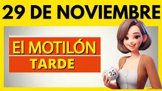 MOTILON TARDE HOY Resultado del Miercoles 29 de NOVIEMBRE del 2023 