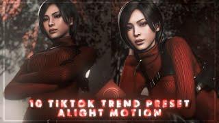 10 Tiktok Trend Edits Preset Base #24「Alight Link + XML + QR Code 」