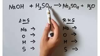 How to balance: NaOH + H2SO4→ Na2SO4+ H2O