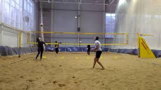 Exercise for beach volleyball/ Упражнение для пляжного волейбола