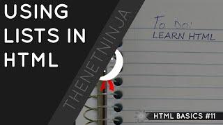 HTML Tutorial for Beginners 11 - HTML Lists