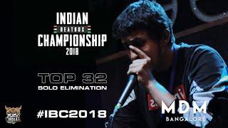 INDIAN BEATBOX CHAMPIONSHIP™ 2018 | Solo Eliminations | MDM | BEATBOX INDIA