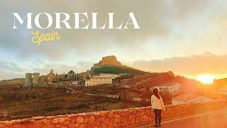 [4K] MORELLA, Spain, Best DAY TRIP, Cozy CHRISTMAS in a Valencian Village, Travel Vlog