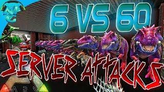 Ragnarok E63 Finale 6vs60 CRAZIEST RAID EVER - Attack on Nerd Parade Base! ARK: Survival Evolved PVP