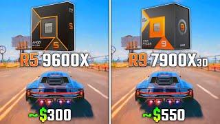 RYZEN 5 9600X vs RYZEN 9 7900X3D | Test in 6 Games