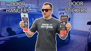 Door Hangers VS Door Stickers Marketing difference