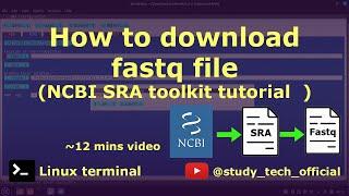 How to download fastq file | Full tutorial  #bioinformatics #NGS #transcriptomics