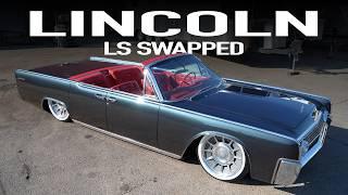 CUSTOM Garage Built '63 Lincoln Continental LS Powered & SLAMMED [4K]