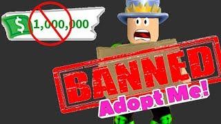 SAD story in ADOPT MI! I was BANNED! How I earned a MILLION and got BANNED in the game Adopt Me