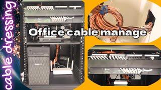 Office Network Cable Management And Server Data Center #cablemanagement #tplink #dell #Dahua