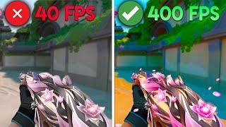 My 400+ FPS Boost & Ping Decrease Guide | How to BOOST FPS in VALORANT