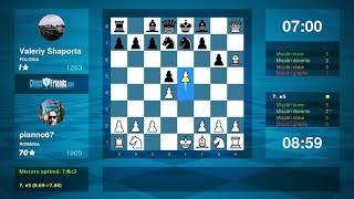 Chess Game Analysis: pianno67 - Valeriy Shaporta : 1-0 (By ChessFriends.com)