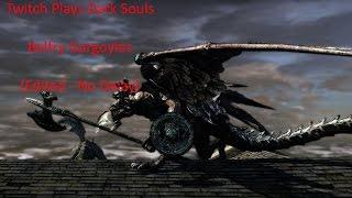 Twitch Plays Dark Souls - Bell Gargoyles Fight - Edited, No Delay