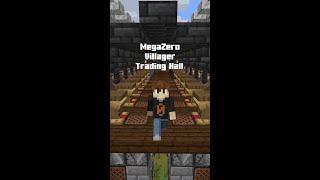 This Trading Hall is EPIC! Tutorial in the description! #shorts #MegaZero Villager Trading Hall