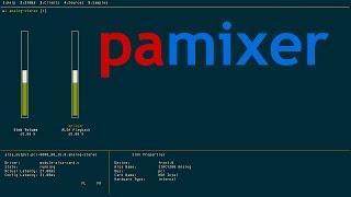 pamixer, alsamixer-like for PulseAudio