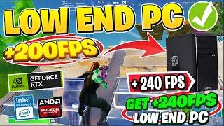 Best Settings For Low-End PC’s | 200+ FPS Boost in Fortnite Chapter 6!