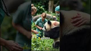 Playful Panda Falls Through Tree in Adorable Rescue Moment