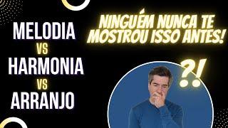 Nunca mais se confunda! Explicando melodia, harmonia e arranjo!