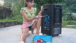 Female Mechanic: Restoration - Genius Girl Maintenance, Repair Music Bluetooth Speakers